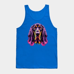 Bloodhound Colourful Artwork Tank Top